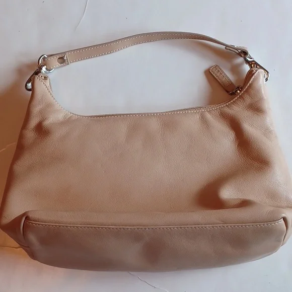 Ralph Lauren small/medium light tan leather sachel bag - Picture 4 of 12
